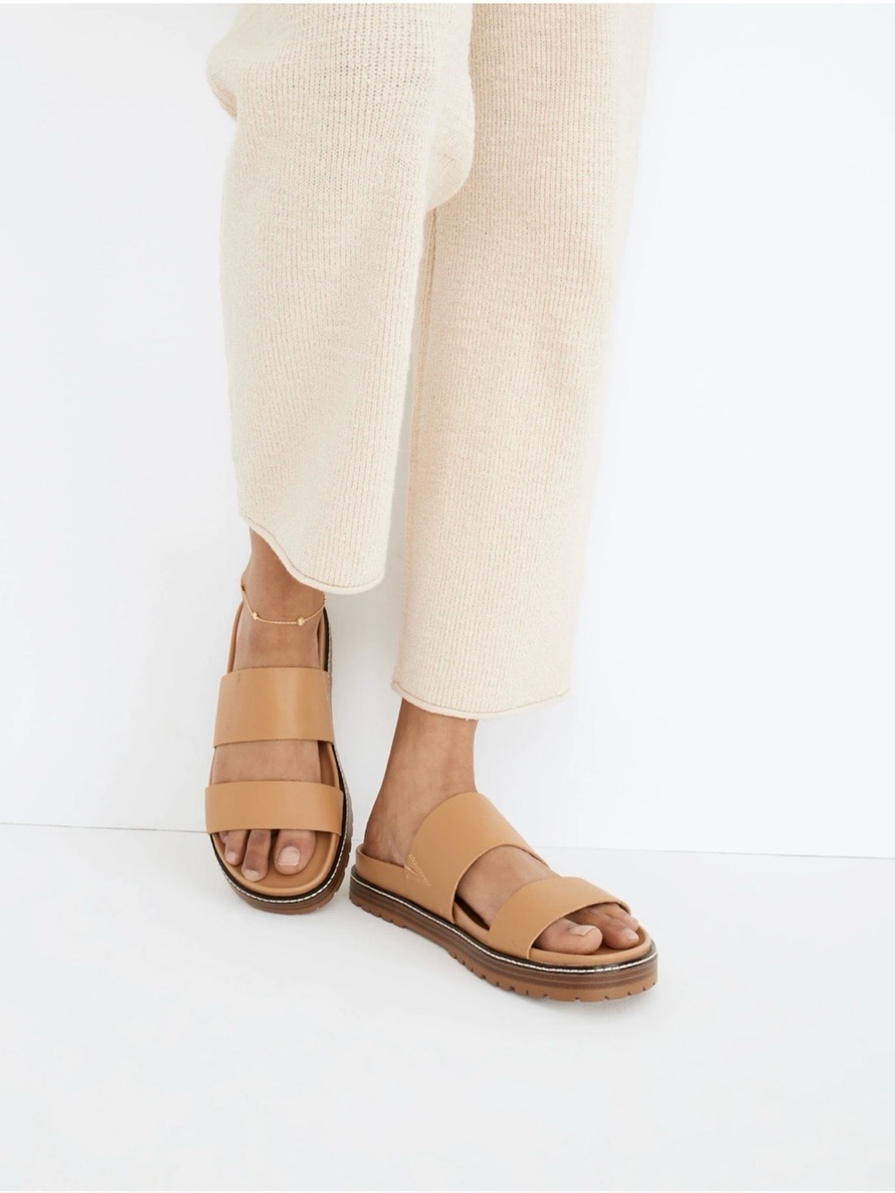 Madewell The Charley double strap slide, size 12